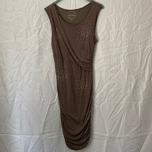 Fitted INC mini dress with stud details.